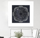Night Sky Zodiac by Sara Zieve Miller on GIANT ART - grey maps