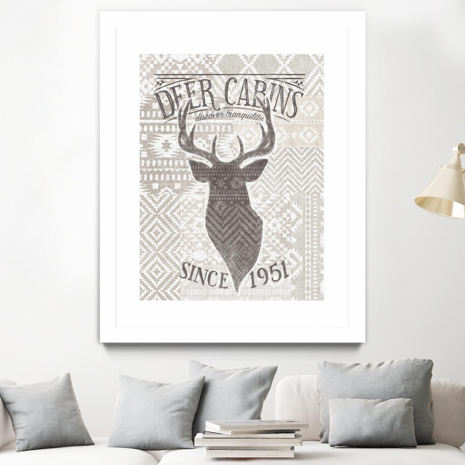 Soft Lodge VI by Janelle Penner on GIANT ART - beige country look