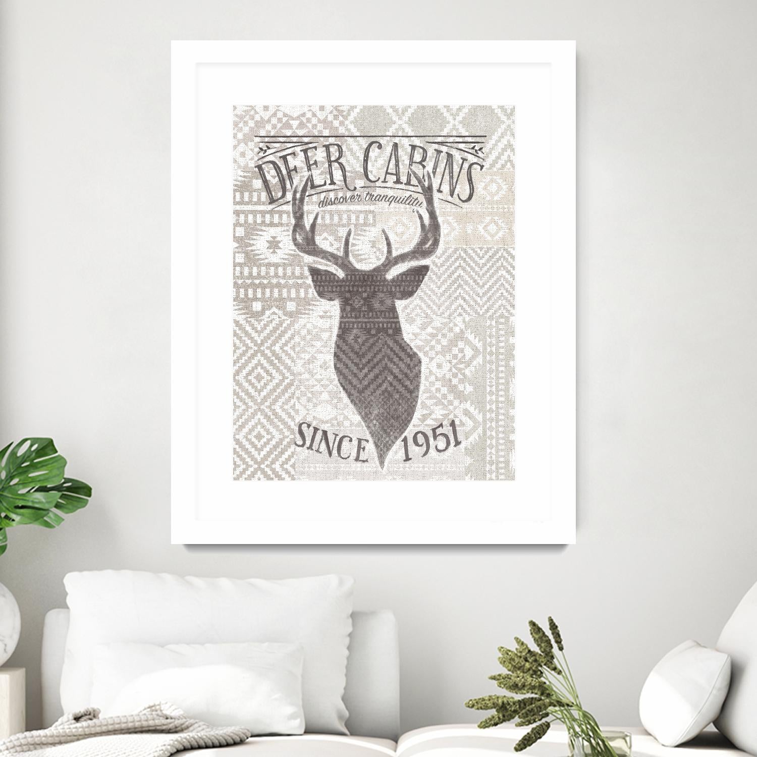 Soft Lodge VI by Janelle Penner on GIANT ART - beige country look