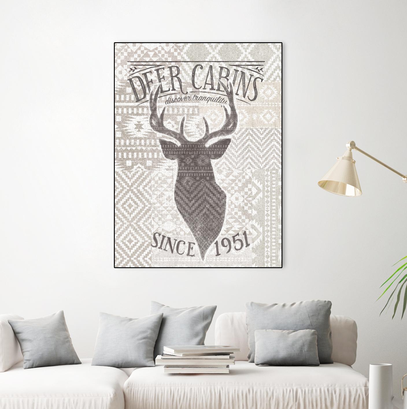 Soft Lodge VI by Janelle Penner on GIANT ART - beige country look