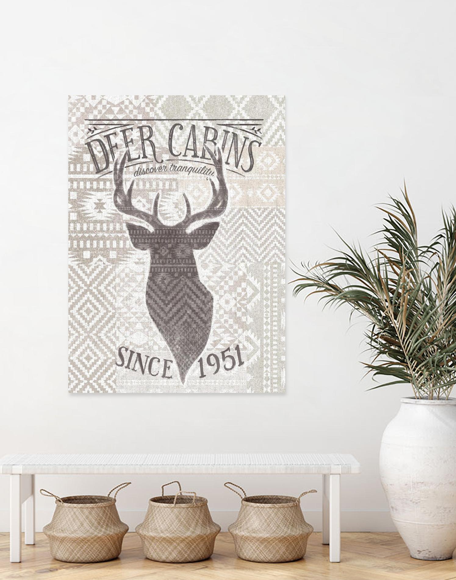 Soft Lodge VI by Janelle Penner on GIANT ART - beige country look