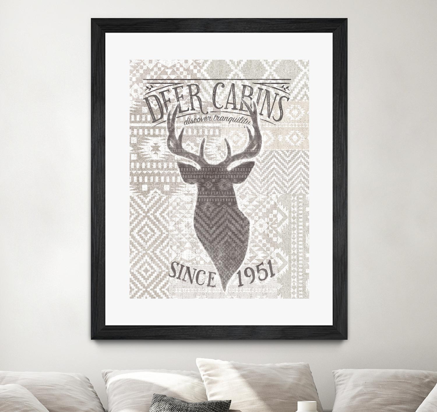 Soft Lodge VI by Janelle Penner on GIANT ART - beige country look