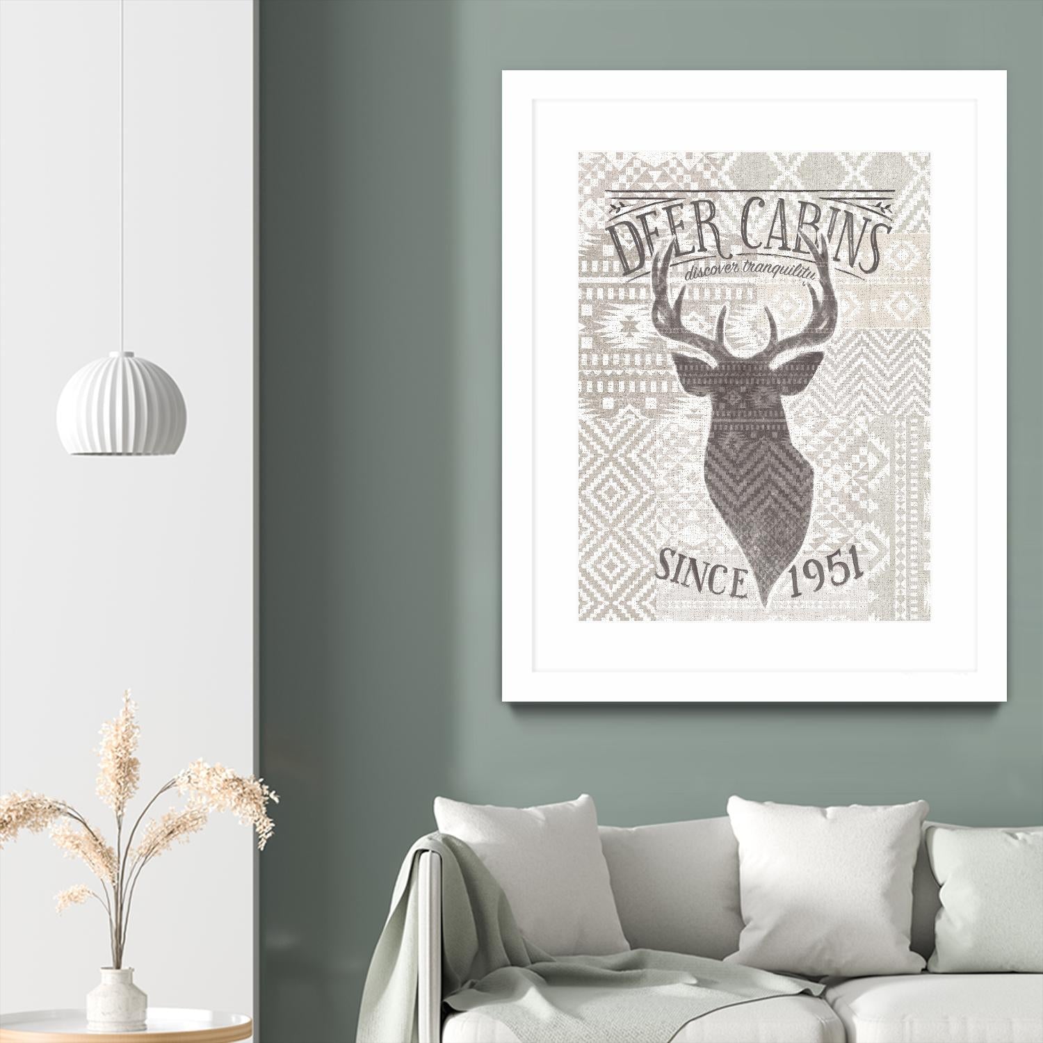 Soft Lodge VI by Janelle Penner on GIANT ART - beige country look