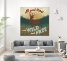 Discover the Wild VI by Janelle Penner on GIANT ART - green country look