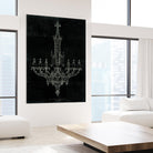 Ornamental Metal Work Chandelier by Portfolio on GIANT ART - grey interior