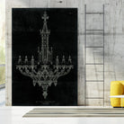 Ornamental Metal Work Chandelier by Portfolio on GIANT ART - grey interior