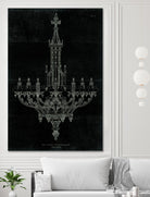 Ornamental Metal Work Chandelier by Portfolio on GIANT ART - grey interior