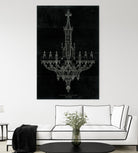 Ornamental Metal Work Chandelier by Portfolio on GIANT ART - grey interior