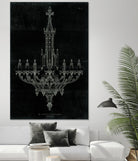 Ornamental Metal Work Chandelier by Portfolio on GIANT ART - grey interior