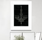 Ornamental Metal Work Chandelier by Portfolio on GIANT ART - grey interior