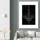 Ornamental Metal Work Chandelier by Portfolio on GIANT ART - grey interior