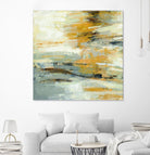 Golden Dust Crop by Silvia Vassileva on GIANT ART - beige abstract