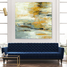 Golden Dust Crop by Silvia Vassileva on GIANT ART - beige abstract