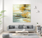 Golden Dust Crop by Silvia Vassileva on GIANT ART - beige abstract