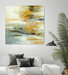 Golden Dust Crop by Silvia Vassileva on GIANT ART - beige abstract