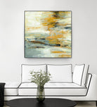 Golden Dust Crop by Silvia Vassileva on GIANT ART - beige abstract