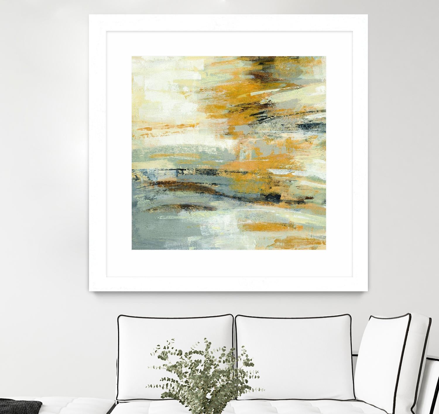 Golden Dust Crop by Silvia Vassileva on GIANT ART - beige abstract