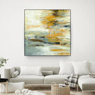 Golden Dust Crop by Silvia Vassileva on GIANT ART - beige abstract