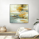 Golden Dust Crop by Silvia Vassileva on GIANT ART - beige abstract