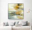 Golden Dust Crop by Silvia Vassileva on GIANT ART - beige abstract