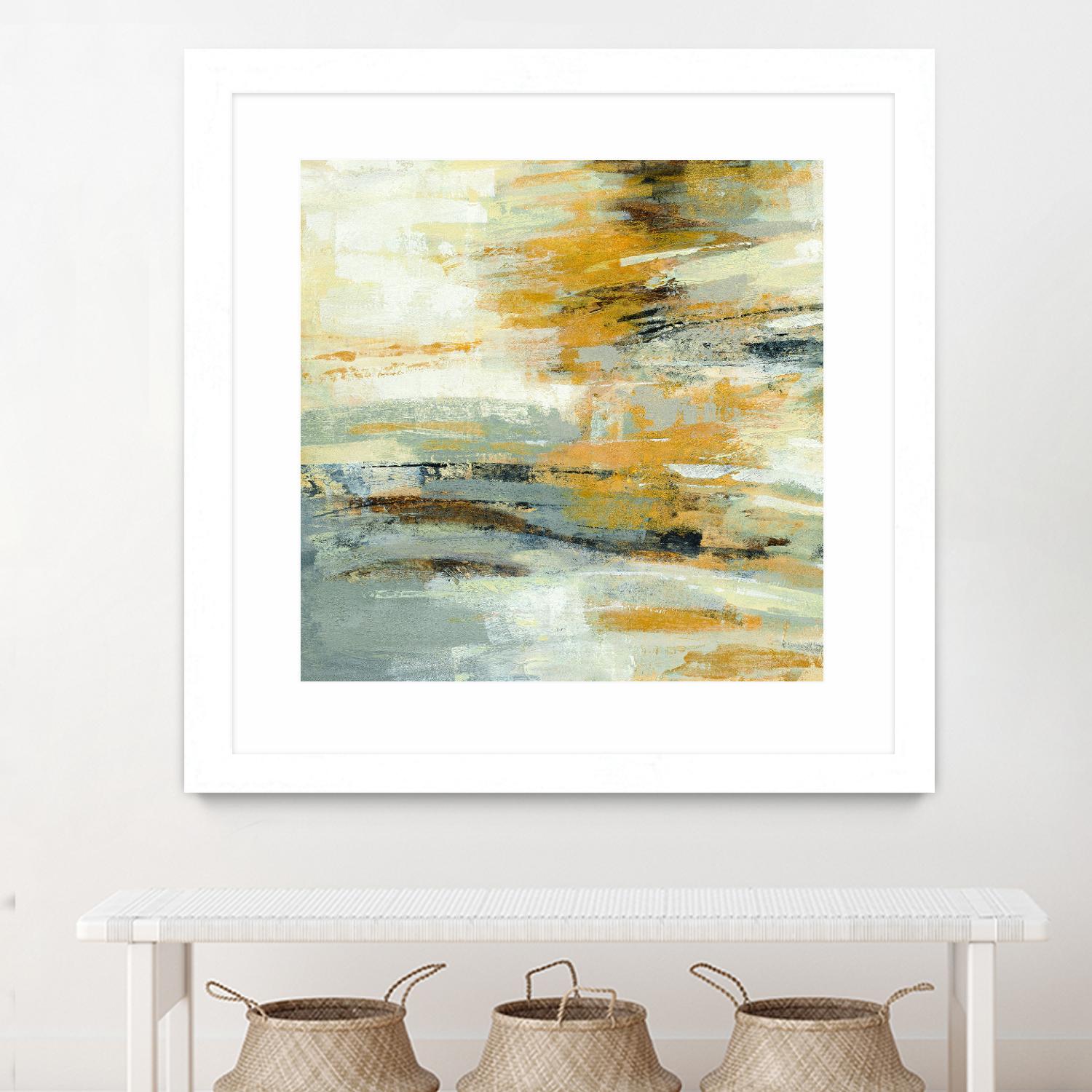 Golden Dust Crop by Silvia Vassileva on GIANT ART - beige abstract