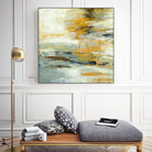 Golden Dust Crop by Silvia Vassileva on GIANT ART - beige abstract