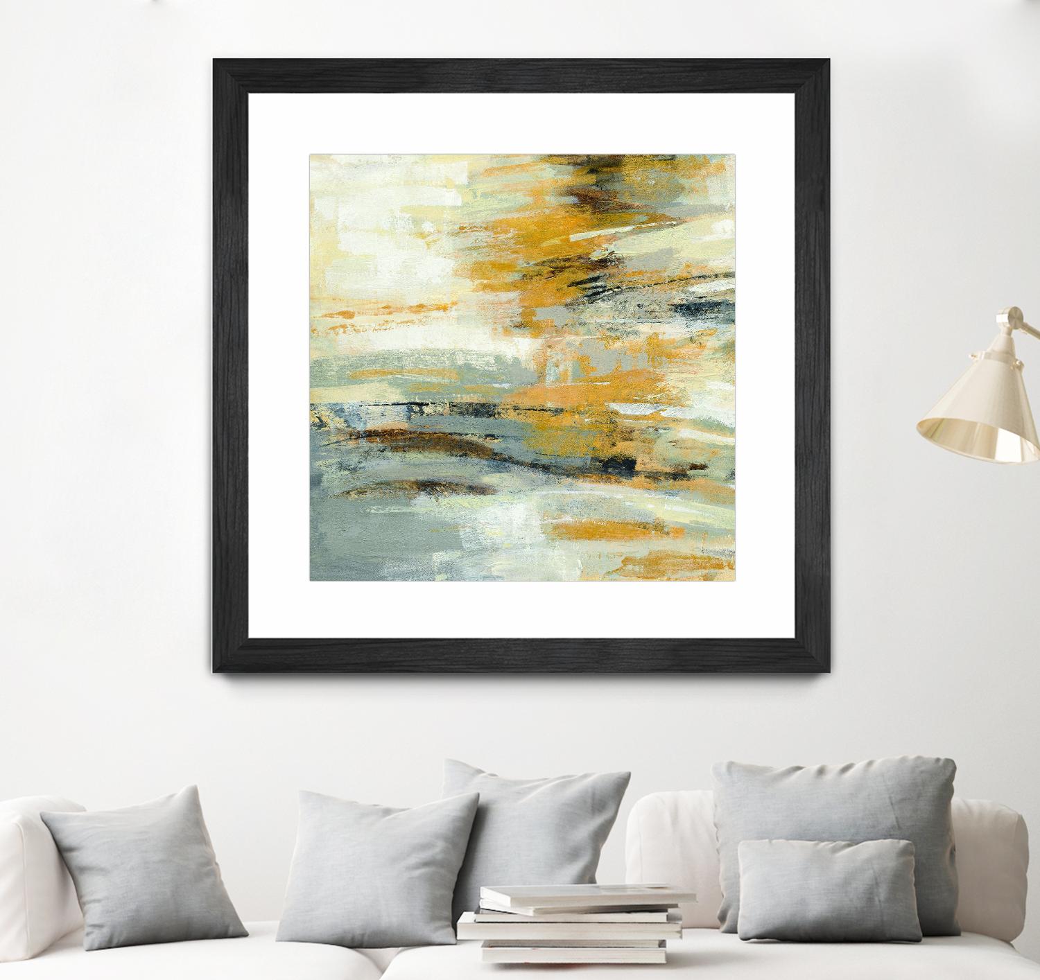 Golden Dust Crop by Silvia Vassileva on GIANT ART - beige abstract