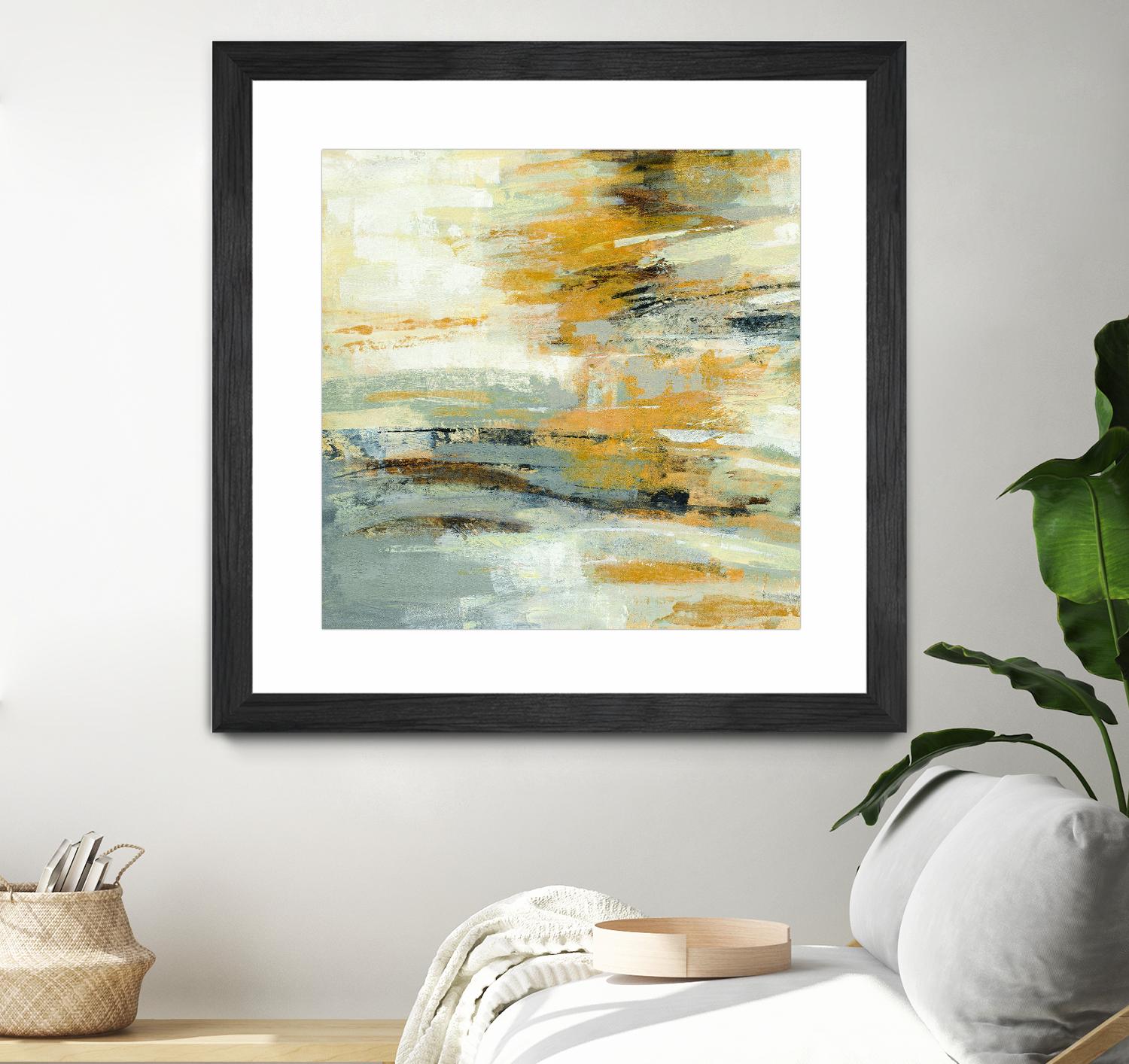 Golden Dust Crop by Silvia Vassileva on GIANT ART - beige abstract