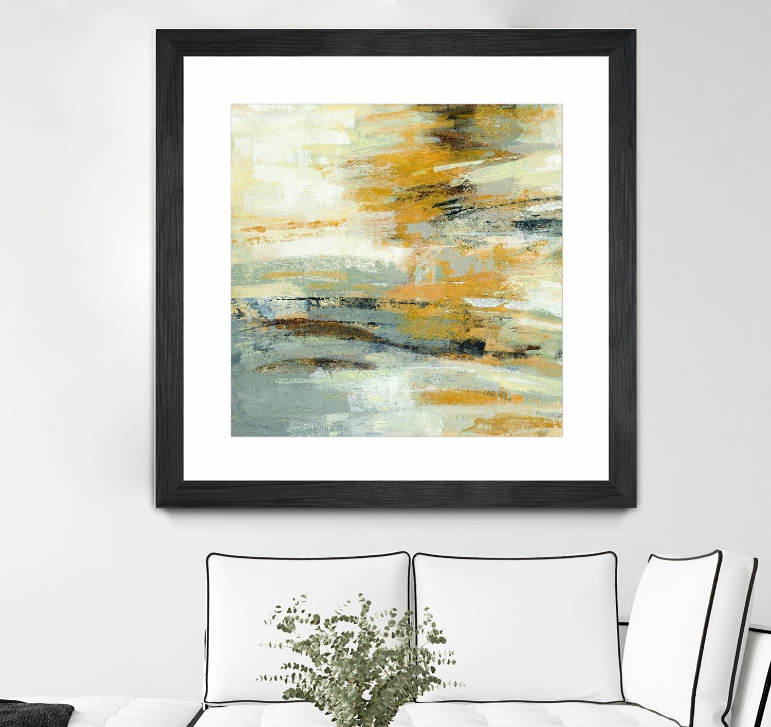 Golden Dust Crop by Silvia Vassileva on GIANT ART - beige abstract