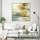 Golden Dust Crop by Silvia Vassileva on GIANT ART - beige abstract