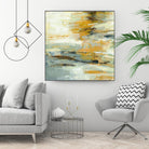 Golden Dust Crop by Silvia Vassileva on GIANT ART - beige abstract