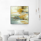 Golden Dust Crop by Silvia Vassileva on GIANT ART - beige abstract