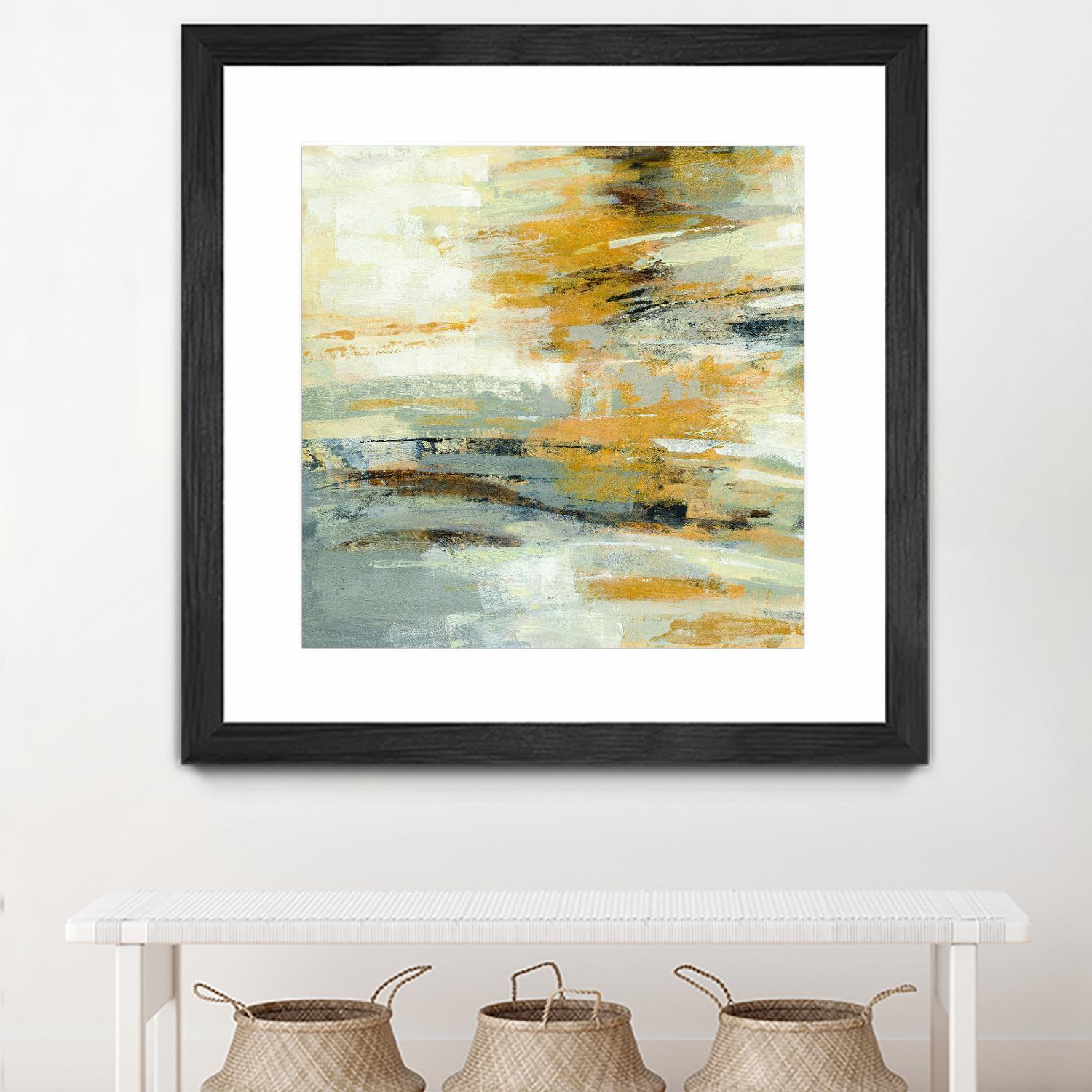 Golden Dust Crop by Silvia Vassileva on GIANT ART - beige abstract