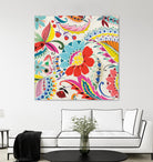 Boho Paisley II by Portfolio on GIANT ART - blue floral