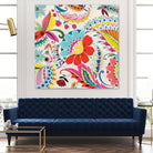 Boho Paisley II by Portfolio on GIANT ART - blue floral