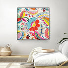 Boho Paisley II by Portfolio on GIANT ART - blue floral