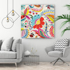 Boho Paisley II by Portfolio on GIANT ART - blue floral