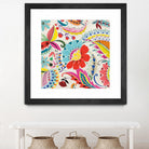 Boho Paisley II by Portfolio on GIANT ART - blue floral