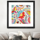 Boho Paisley II by Portfolio on GIANT ART - blue floral