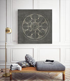 Rosette III Gray by Portfolio on GIANT ART - grey contemporary