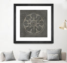 Rosette III Gray by Portfolio on GIANT ART - grey contemporary