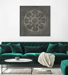 Rosette III Gray by Portfolio on GIANT ART - grey contemporary