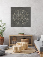 Rosette III Gray by Portfolio on GIANT ART - grey contemporary