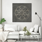 Rosette III Gray by Portfolio on GIANT ART - grey contemporary