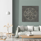 Rosette III Gray by Portfolio on GIANT ART - grey contemporary