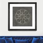 Rosette III Gray by Portfolio on GIANT ART - grey contemporary