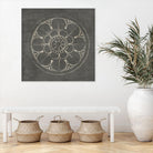 Rosette III Gray by Portfolio on GIANT ART - grey contemporary