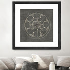 Rosette III Gray by Portfolio on GIANT ART - grey contemporary