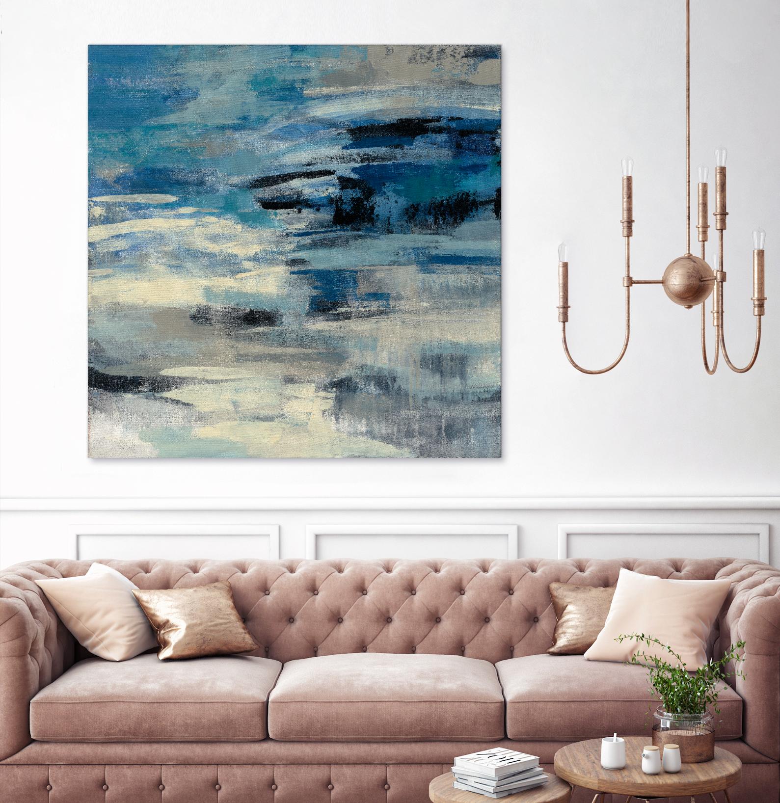 Indigo Wave by Silvia Vassileva on GIANT ART - black abstract