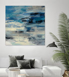 Indigo Wave by Silvia Vassileva on GIANT ART - black abstract